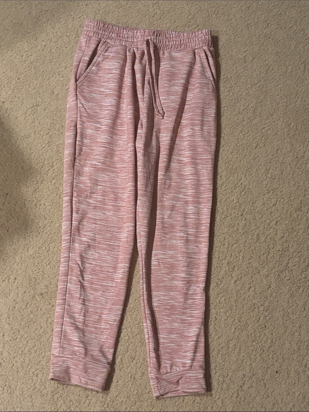 shosho Pink Marled Kids Sweatpants Joggers